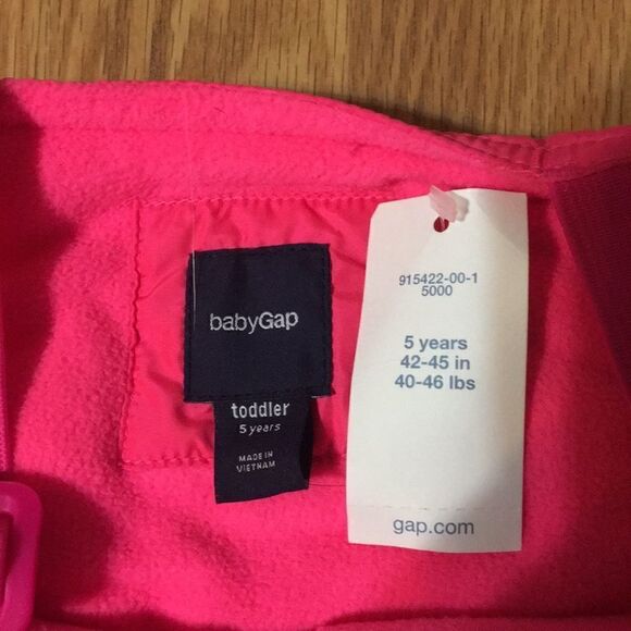 Baby Gap half zip snow overalls size 5 years‎ - Picture 5 of 9